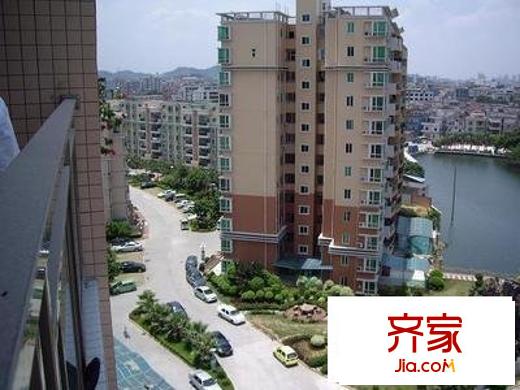 嘉湖山莊外景圖