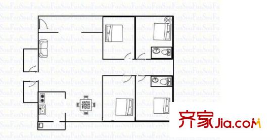 棕櫚泉 3室 戶型圖