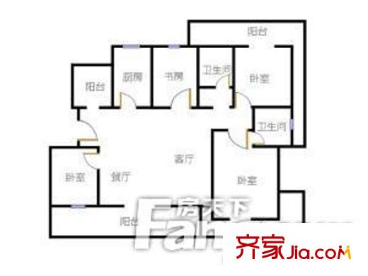 錦江花園 戶型圖