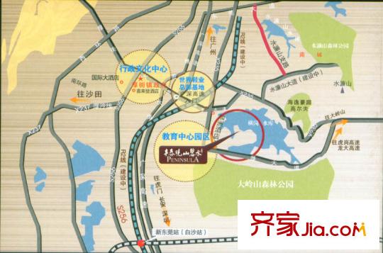 豐泰觀山碧水交通圖