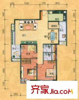 豐泰觀山碧水8棟標(biāo)準(zhǔn)層03、04單元 3室2廳2衛(wèi)