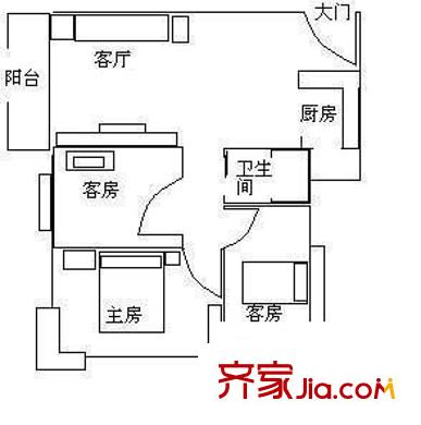 三正臥龍山花園 3室1廳1衛(wèi)