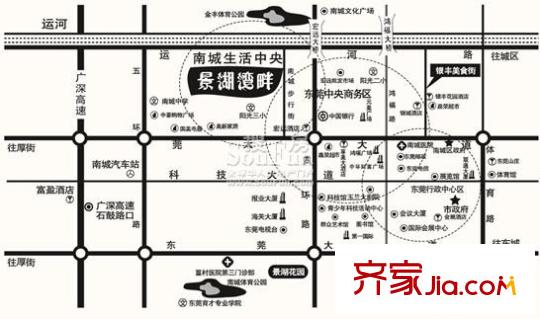景湖灣畔二期交通圖