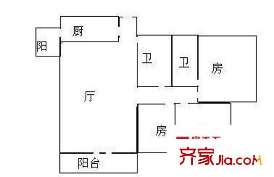 盛世豪庭 3室 戶型圖