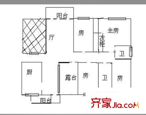 盛世豪庭 5室 戶型圖