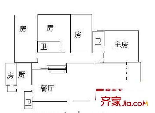 盛世豪庭 4室 戶型圖