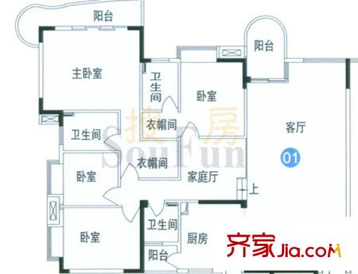 新世紀豪園  戶型圖