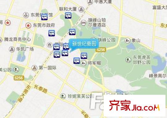 新世紀豪園交通圖 