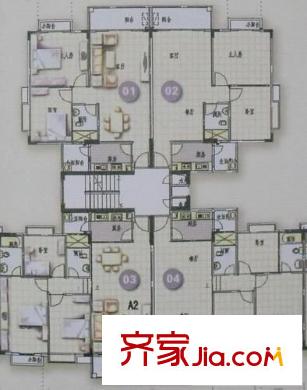 錦繡城市花園 2室 戶型圖