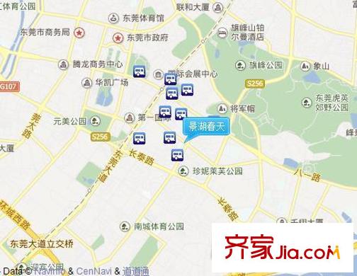 景湖春天交通圖  