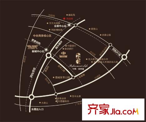 中熙彌珍道交通圖(西平) 