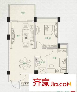  景湖春天 戶型圖
