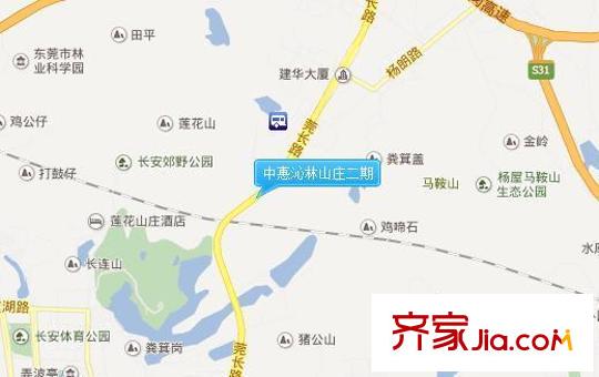 中惠沁林山莊二期交通圖 