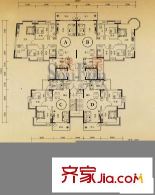 世紀(jì)康城戶型圖C9型 