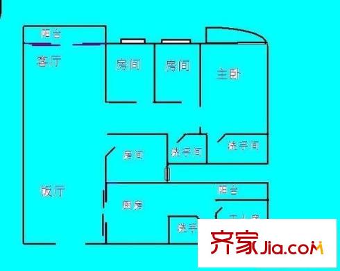 金月灣花園 0室 戶型圖