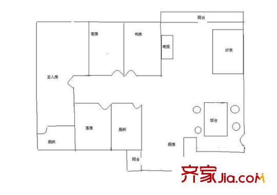世紀(jì)康城 4室 戶型圖