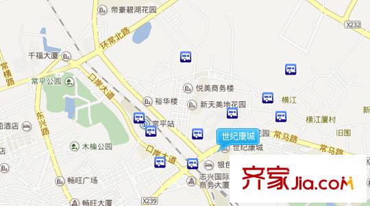 世紀(jì)康城交通圖 