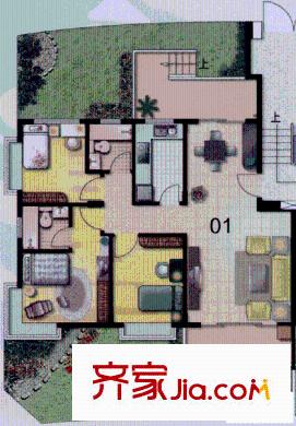 碧河花園戶型圖3室2廳2衛(wèi)1廚