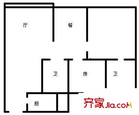 粵港花園 4室 戶型圖