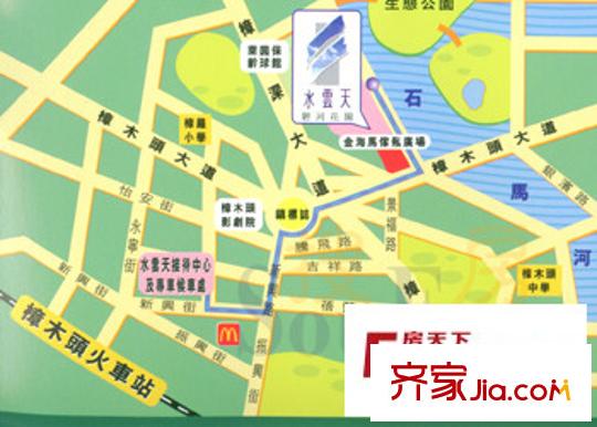 碧河花園交通圖