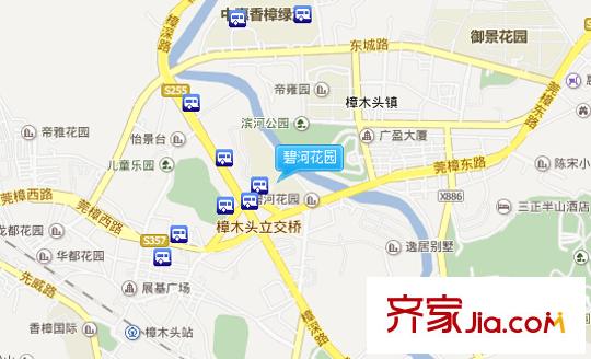 碧河花園交通圖  