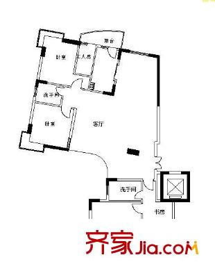 粵港花園 4室 戶型圖