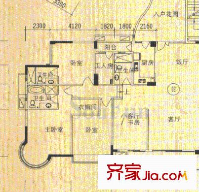 星河傳說聚星島A區(qū)戶型圖4室2廳3衛(wèi)1廚