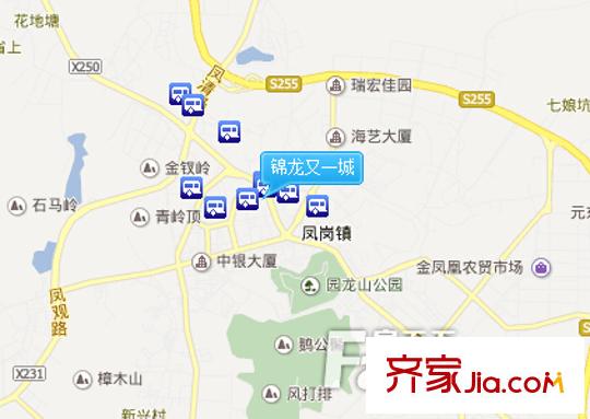 錦龍又一城交通圖 