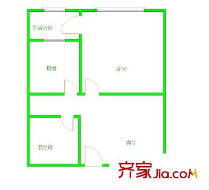 翡翠山湖 2室 戶型圖