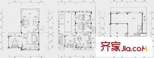 翡翠山湖 4室 戶型圖