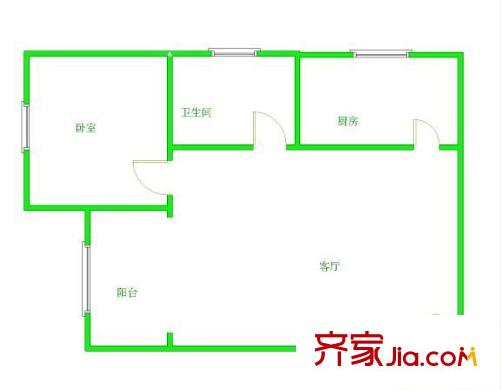 翡翠山湖 2室 戶型圖