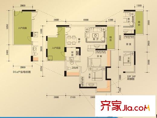 新時代家園 2室  戶型圖