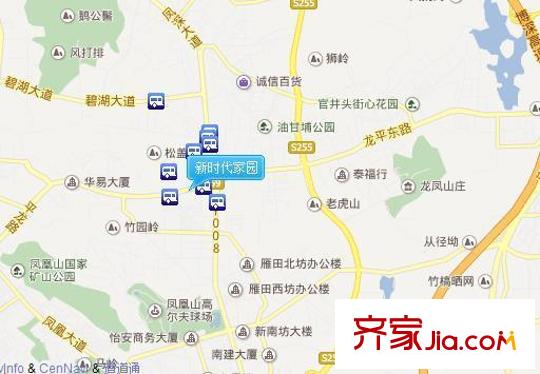 新時代家園交通圖  