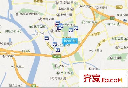 地標廣場交通圖  