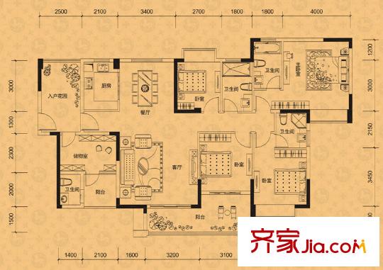 卓越蔚藍城邦    戶型圖