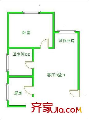 翡翠山湖 2室 戶型圖