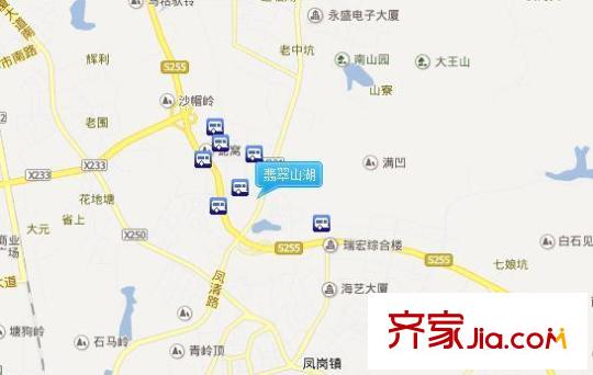 翡翠山湖交通圖  
