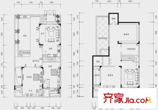 翡翠山湖 3室 戶型圖