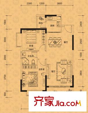卓越蔚藍城邦    戶型圖