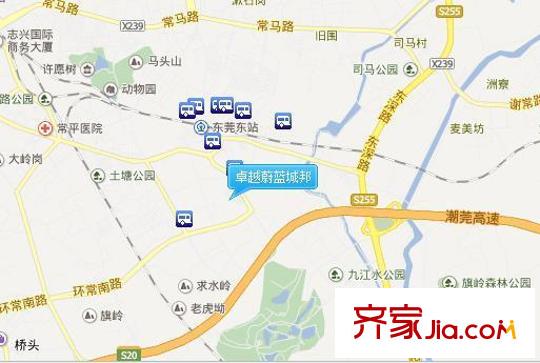 卓越蔚藍(lán)城邦交通圖 