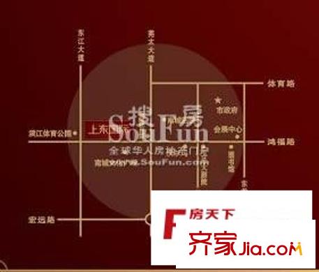 上東國(guó)際交通圖項(xiàng)目位置