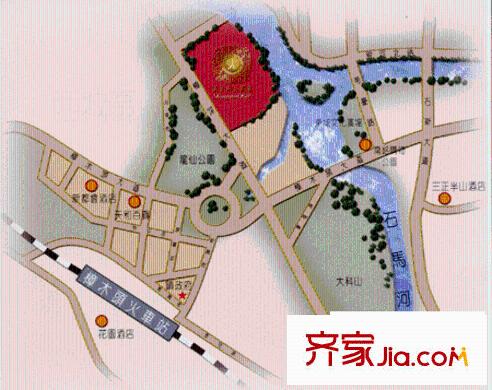 嘉多利山花園別墅交通圖