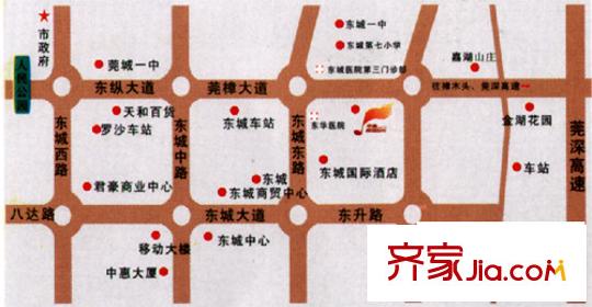 中惠麗陽時代交通圖