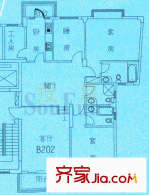 怡豐都市廣場 4室 戶型圖