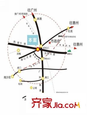 沿海江灣國(guó)際交通圖