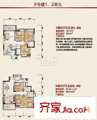 豐泰城  3室戶型圖