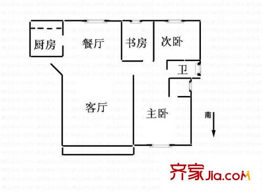怡豐都市廣場 3室 戶型圖