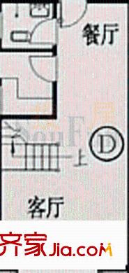 未來世界花園 1室1廳戶型圖
