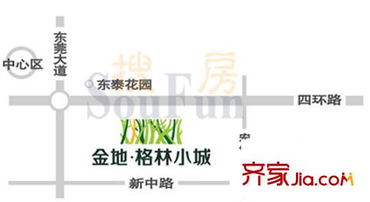 金地格林小城交通圖