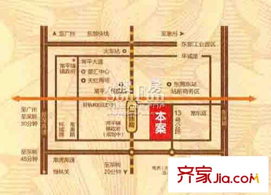 卓越蔚藍(lán)城邦別墅交通圖位置圖